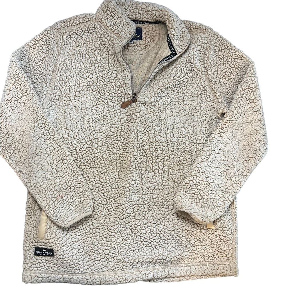 Simply southern qtr zip Sherpa sz XL